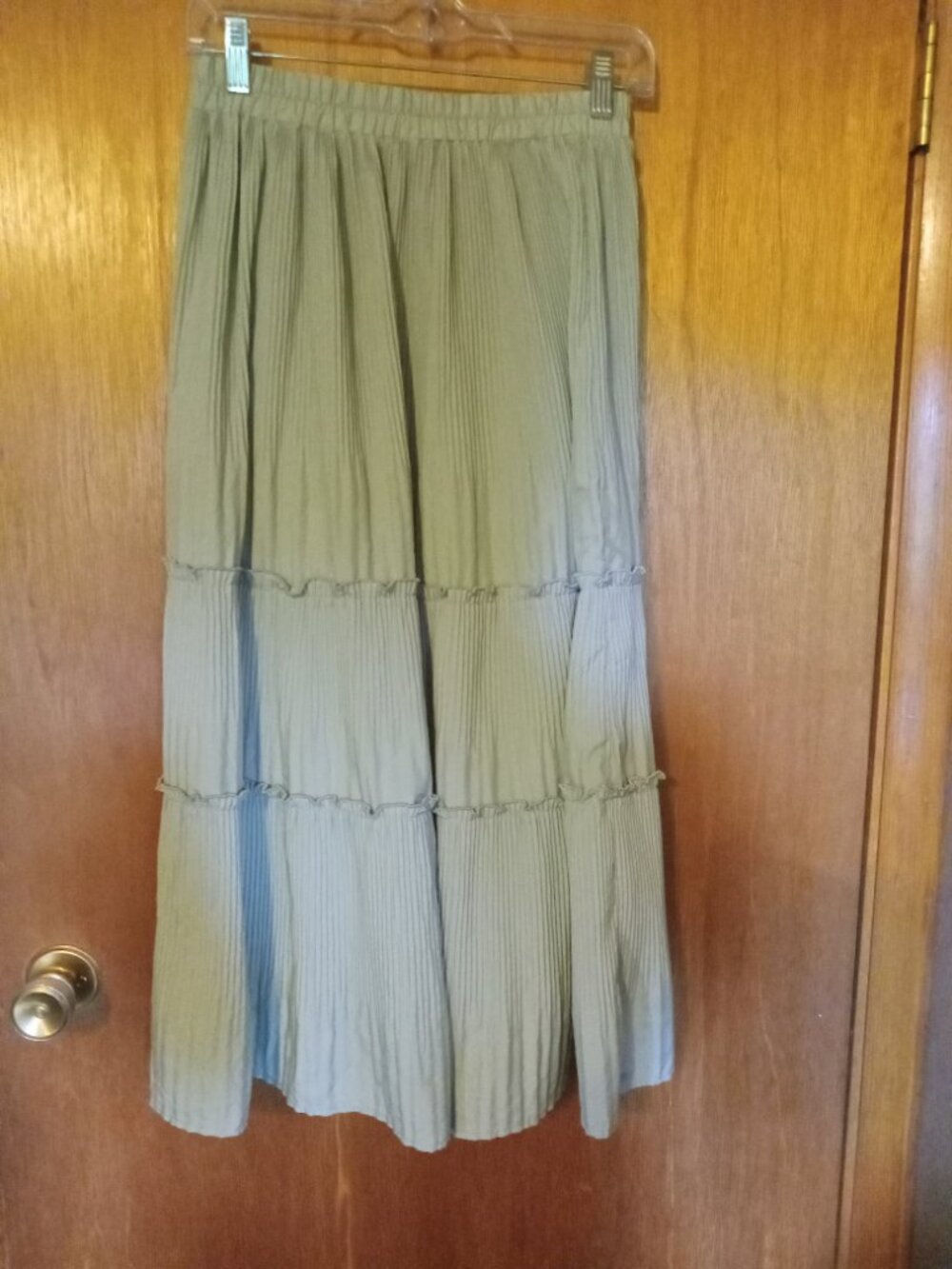 *3 FOR $13* Dazy light green maxi skirt